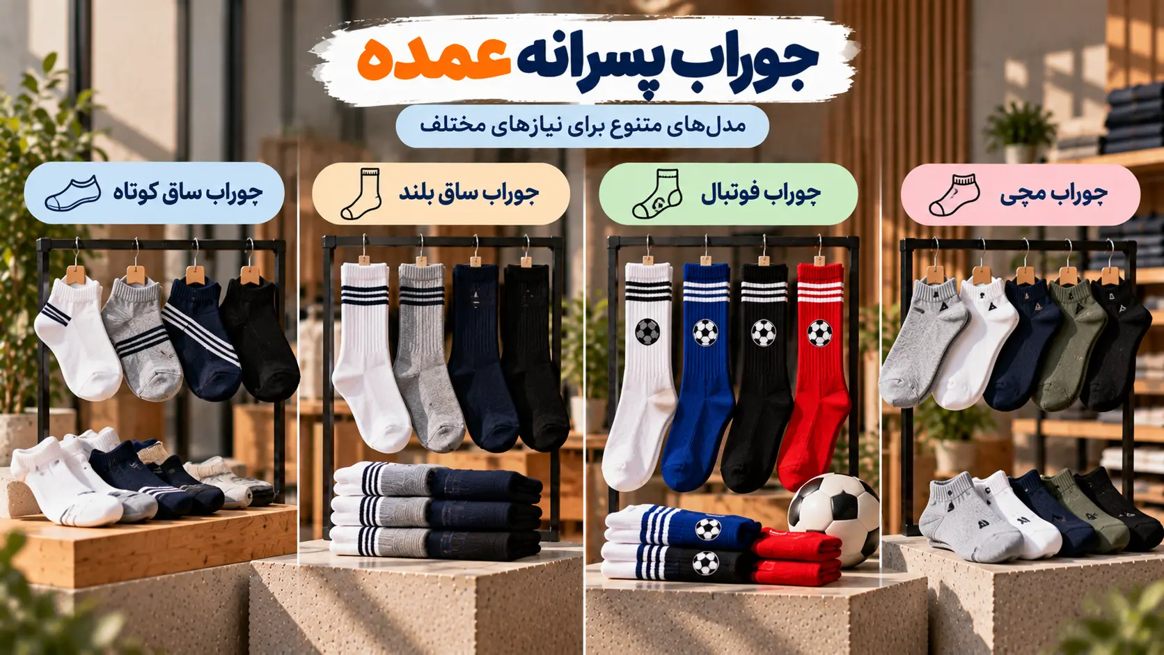 خرید عمده جوراب پسرانه از لینک ویترین